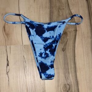 Blue Tie-Dye Bikini Bottom